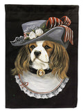 Cavalier Spaniel Stella House Flag 28x40 Porch Sleeve Pole Decorative Outside Yard Banner Artwork Wall Hanging, Polyester
