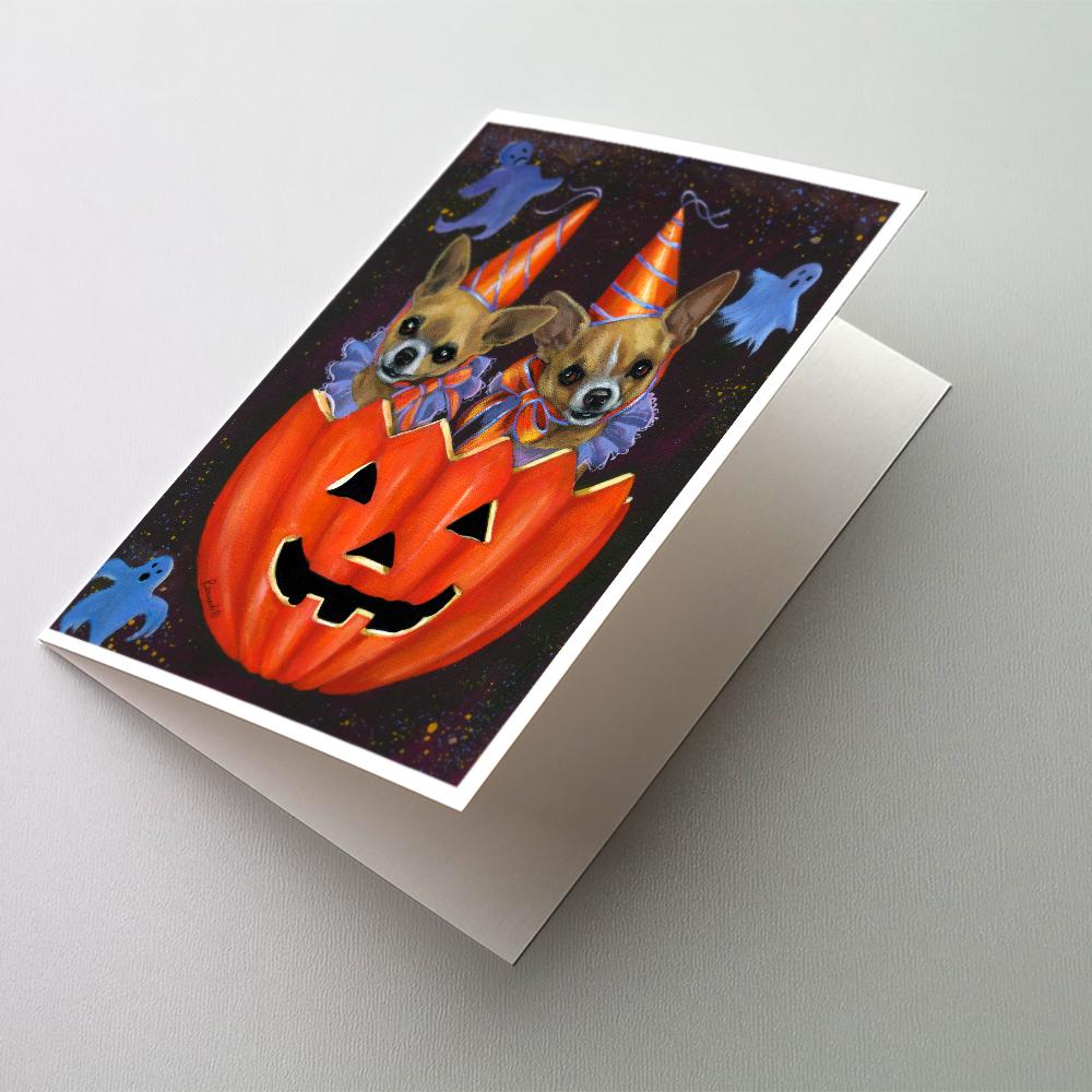 Chihuahua Halloweenies Greeting Cards Pack of 8 Blank Cards with Envelopes Whimsical A7 Size 5x7