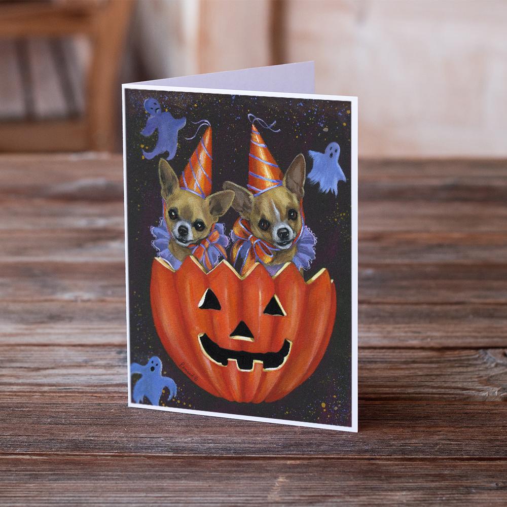 Chihuahua Halloweenies Greeting Cards Pack of 8 Blank Cards with Envelopes Whimsical A7 Size 5x7