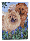 Chow Chow Meadow House Flag 28x40 Porch Sleeve Pole Decorative Outside Yard Banner Artwork Wall Hanging, Polyester