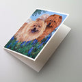 Chow Chow Meadow Greeting Cards Pack of 8 Blank Cards with Envelopes Whimsical A7 Size 5x7