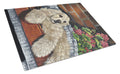 Cocker Spaniel Life is Good Cutting Board Tempered Glass Kitchen Cutting Surface, Heat Resistant Chopping, Non-Slip Feet, Food Prep & Serving