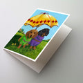 Dachshund Hot Doggies Greeting Cards Pack of 8 Blank Cards with Envelopes Whimsical A7 Size 5x7
