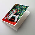 Fox Terrier Christmas Dear Santa Greeting Cards Pack of 8 Blank Cards with Envelopes Whimsical A7 Size 5x7