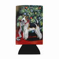 Fox Terrier Christmas Dear Santa Wine Bottle Hugger Gift Sleeve for Standard 750 ml Bottles, Insulated Reusable Also Fits Mini Shot & Pint Bottles
