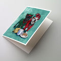French Bulldog Christmas PJs Greeting Cards Pack of 8 Blank Cards with Envelopes Whimsical A7 Size 5x7