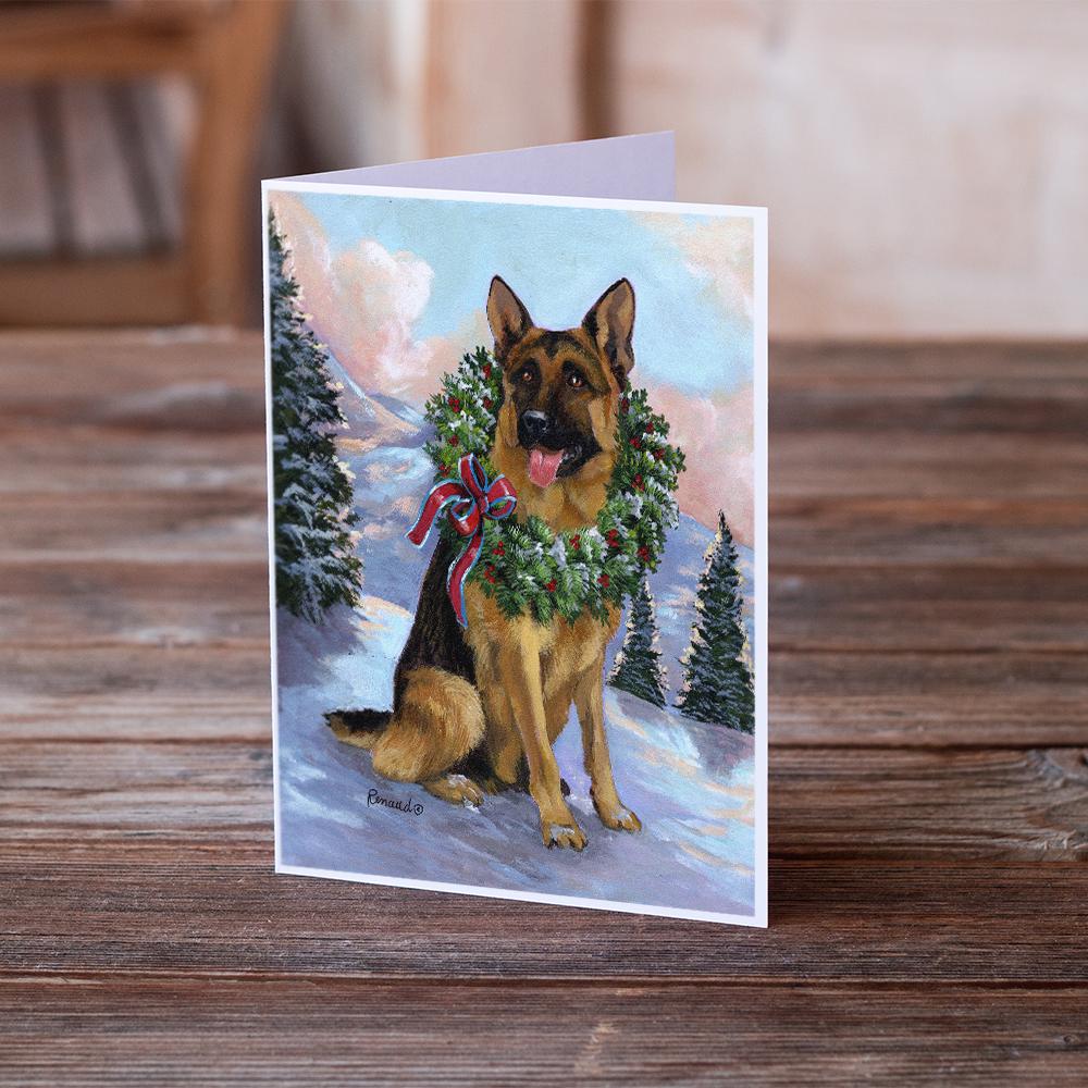 German Shepherd Christmas Honor Greeting Cards Pack of 8 Blank Cards with Envelopes Whimsical A7 Size 5x7