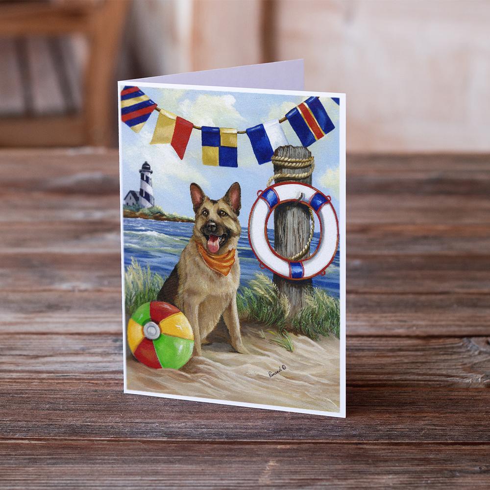 German Shepherd Life Saver Greeting Cards Pack of 8 Blank Cards with Envelopes Whimsical A7 Size 5x7