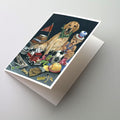 Golden Retriever Toys Greeting Cards Pack of 8 Blank Cards with Envelopes Whimsical A7 Size 5x7