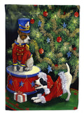 Jack Russell Christmas My Gift House Flag 28x40 Porch Sleeve Pole Decorative Outside Yard Banner Artwork Wall Hanging, Polyester
