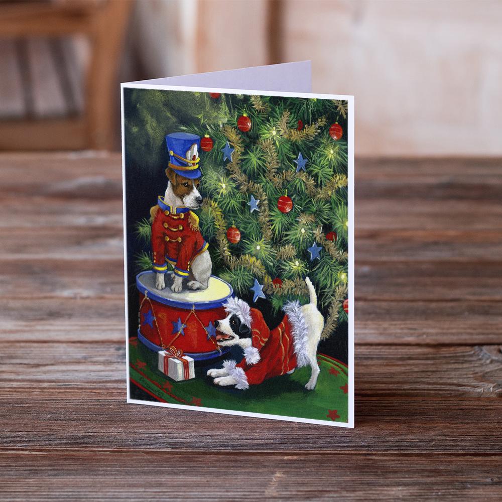Jack Russell Christmas My Gift Greeting Cards Pack of 8 Blank Cards with Envelopes Whimsical A7 Size 5x7