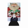Jack Russell Christmas Santa Wine Bottle Hugger Gift Sleeve for Standard 750 ml Bottles, Insulated Reusable Also Fits Mini Shot & Pint Bottles