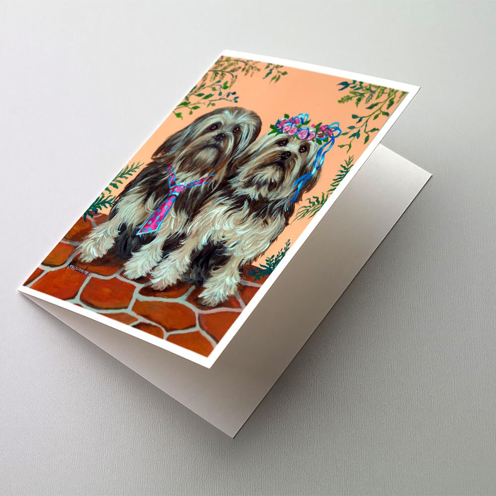 Lowchen Greeting Cards Pack of 8 Blank Cards with Envelopes Whimsical A7 Size 5x7