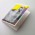 Maltese Patio Princess Greeting Cards Pack of 8 Blank Cards with Envelopes Whimsical A7 Size 5x7
