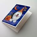 Old English Sheepdog Halloween Greeting Cards Pack of 8 Blank Cards with Envelopes Whimsical A7 Size 5x7
