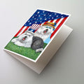 Old English Sheepdog USA Greeting Cards Pack of 8 Blank Cards with Envelopes Whimsical A7 Size 5x7
