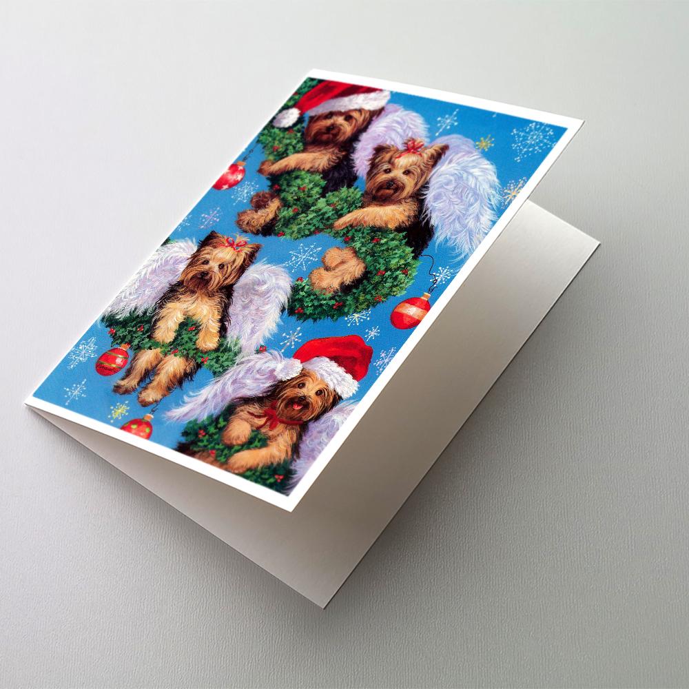 Yorike Christmas Angels Everywhere Greeting Cards Pack of 8 Blank Cards with Envelopes Whimsical A7 Size 5x7