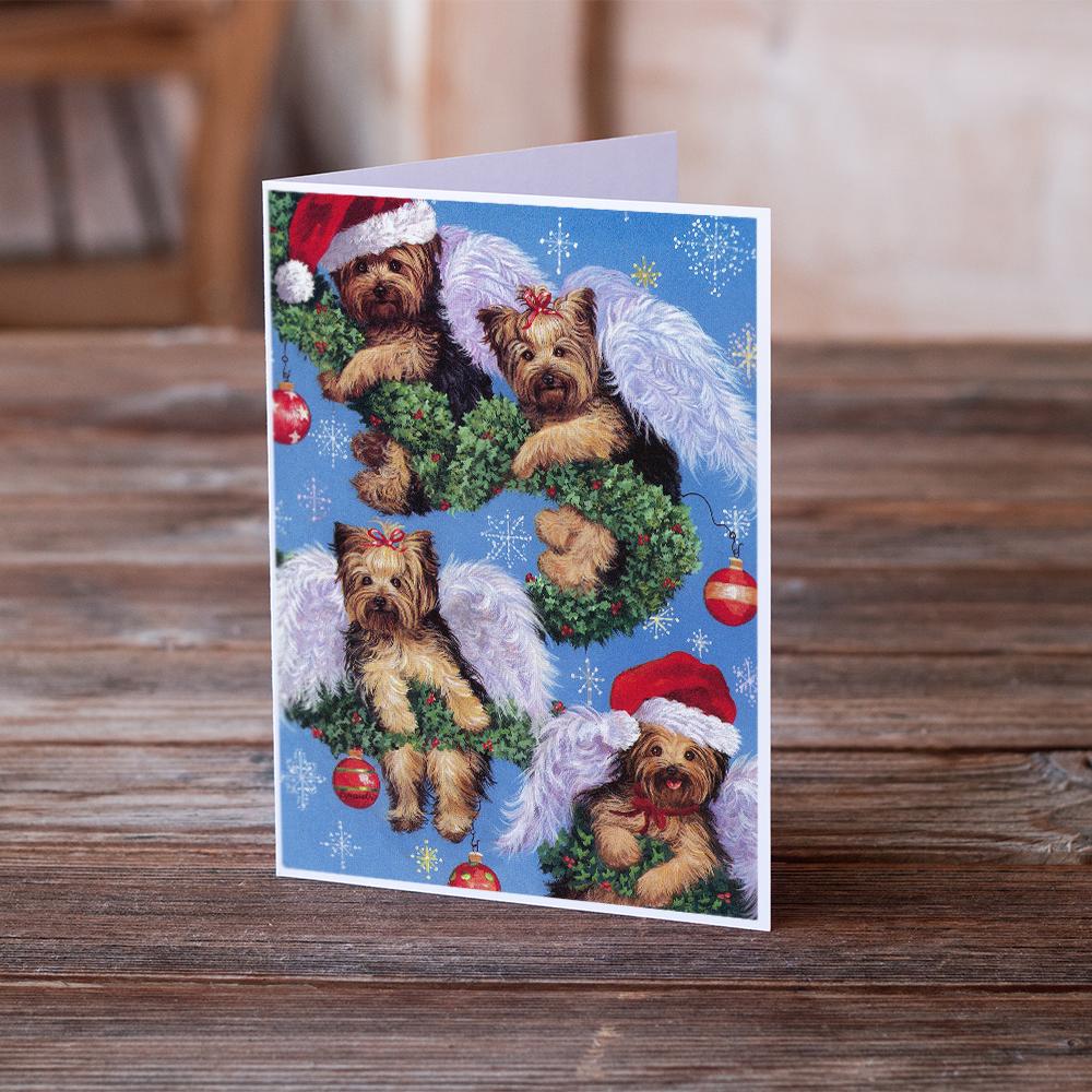 Yorike Christmas Angels Everywhere Greeting Cards Pack of 8 Blank Cards with Envelopes Whimsical A7 Size 5x7