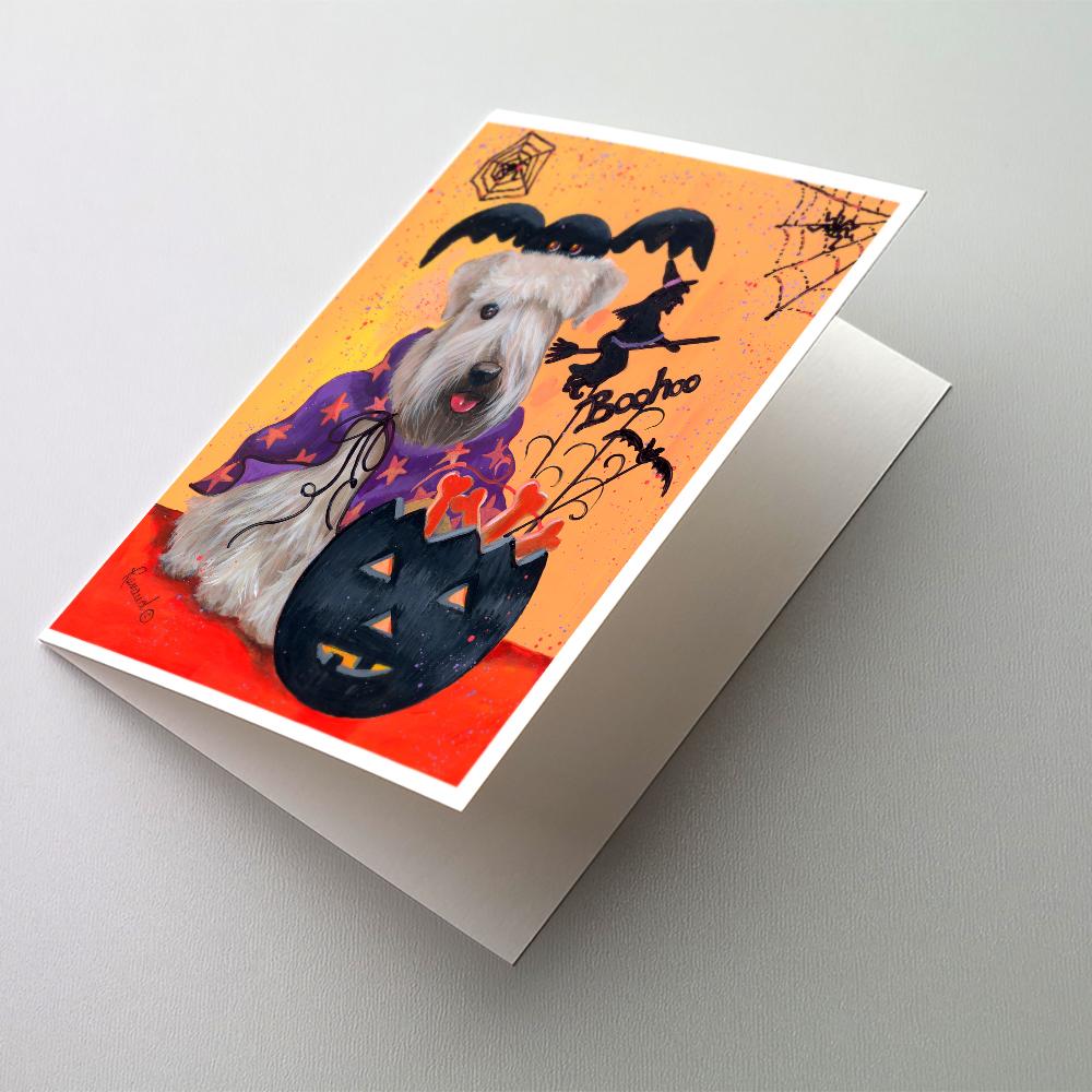 Wheaten Terrier Halloween Greeting Cards Pack of 8 Blank Cards with Envelopes Whimsical A7 Size 5x7