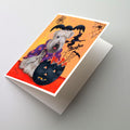 Wheaten Terrier Halloween Greeting Cards Pack of 8 Blank Cards with Envelopes Whimsical A7 Size 5x7