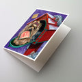 Yorkie Christmas Letter to Santa Greeting Cards Pack of 8 Blank Cards with Envelopes Whimsical A7 Size 5x7