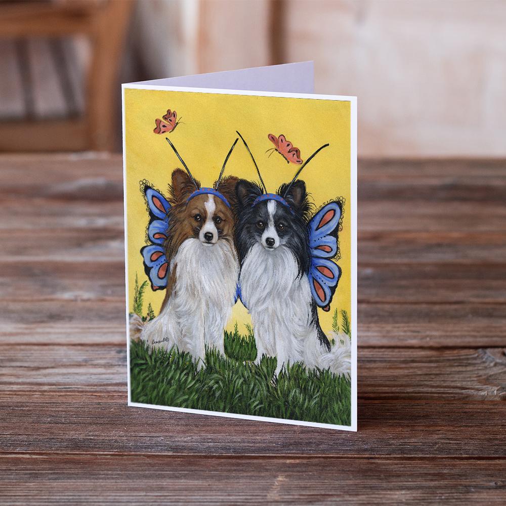 Papillon Butterflies Greeting Cards Pack of 8 Blank Cards with Envelopes Whimsical A7 Size 5x7