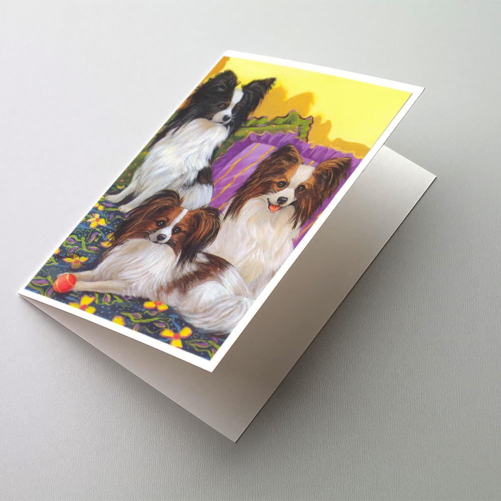 Papillon Party Pals Greeting Cards Pack of 8 Blank Cards with Envelopes Whimsical A7 Size 5x7