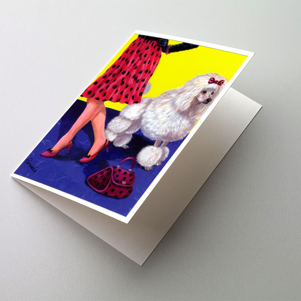Poodle High Maintenance Greeting Cards Pack of 8 Blank Cards with Envelopes Whimsical A7 Size 5x7