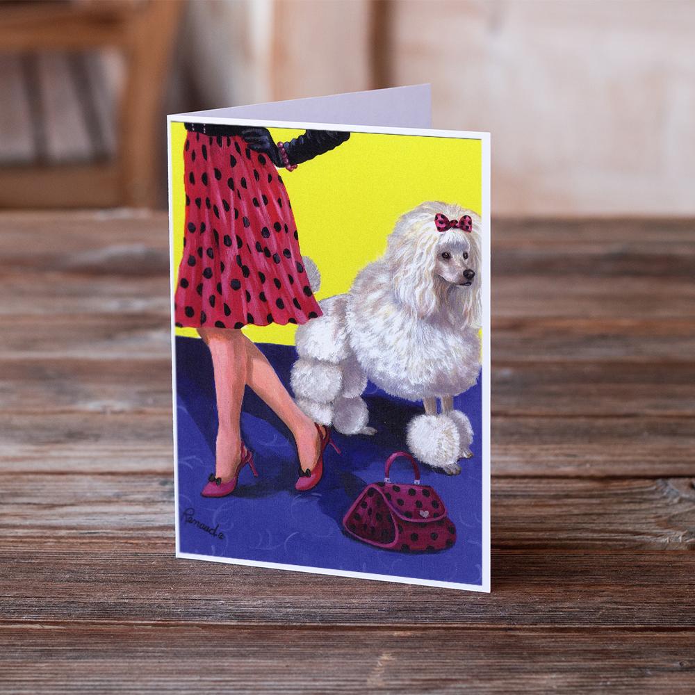 Poodle High Maintenance Greeting Cards Pack of 8 Blank Cards with Envelopes Whimsical A7 Size 5x7