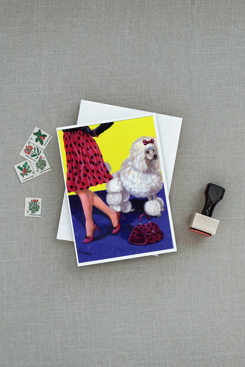 Poodle High Maintenance Greeting Cards Pack of 8 Blank Cards with Envelopes Whimsical A7 Size 5x7