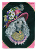 Poodle Lady Alexandria House Flag 28x40 Porch Sleeve Pole Decorative Outside Yard Banner Artwork Wall Hanging, Polyester