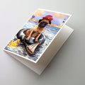 Pug Ahoy Sailor Greeting Cards Pack of 8 Blank Cards with Envelopes Whimsical A7 Size 5x7