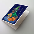 Schnauzer Halloween Good Witch Greeting Cards Pack of 8 Blank Cards with Envelopes Whimsical A7 Size 5x7