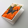 Scottish Terrier Scottie Pumpkins Greeting Cards Pack of 8 Blank Cards with Envelopes Whimsical A7 Size 5x7