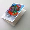 Scottie Christmas Dashing Greeting Cards Pack of 8 Blank Cards with Envelopes Whimsical A7 Size 5x7
