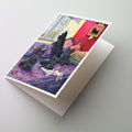 Scottie Daybed Greeting Cards Pack of 8 Blank Cards with Envelopes Whimsical A7 Size 5x7