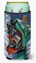 Scottie Christmas Letter to Santa Tall Boy Hugger Can Cooler Sleeve Machine Washable Drink Collapsible Insulator Beverage Insulated Holder