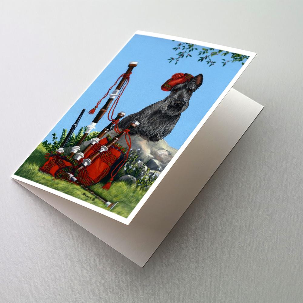 Scottie Piper Greeting Cards Pack of 8 Blank Cards with Envelopes Whimsical A7 Size 5x7