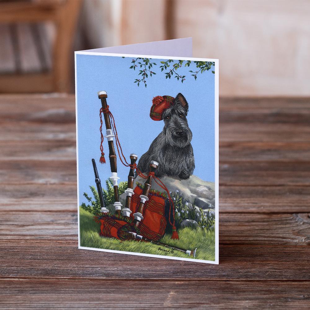 Scottie Piper Greeting Cards Pack of 8 Blank Cards with Envelopes Whimsical A7 Size 5x7