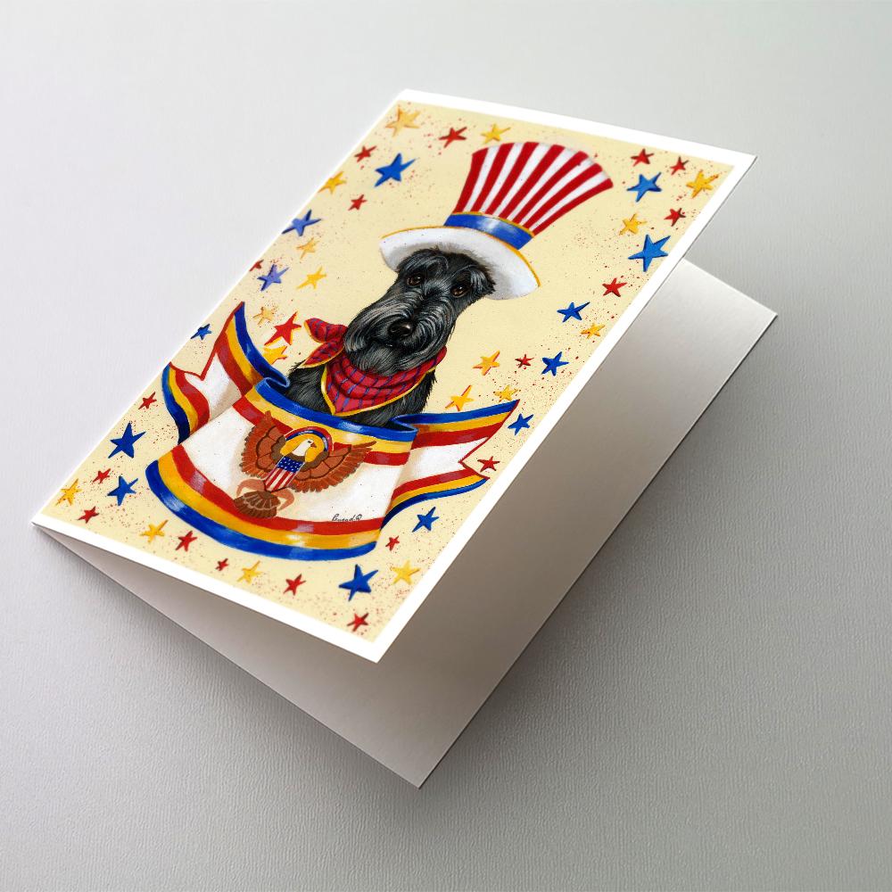 Scottie USA Greeting Cards Pack of 8 Blank Cards with Envelopes Whimsical A7 Size 5x7