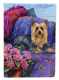 Silky Terrier Luxurious House Flag 28x40 Porch Sleeve Pole Decorative Outside Yard Banner Artwork Wall Hanging, Polyester