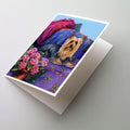 Silky Terrier Luxurious Greeting Cards Pack of 8 Blank Cards with Envelopes Whimsical A7 Size 5x7