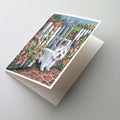 Westie At the Gate Greeting Cards Pack of 8 Blank Cards with Envelopes Whimsical A7 Size 5x7