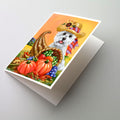 Westie Autumn Greeting Cards Pack of 8 Blank Cards with Envelopes Whimsical A7 Size 5x7