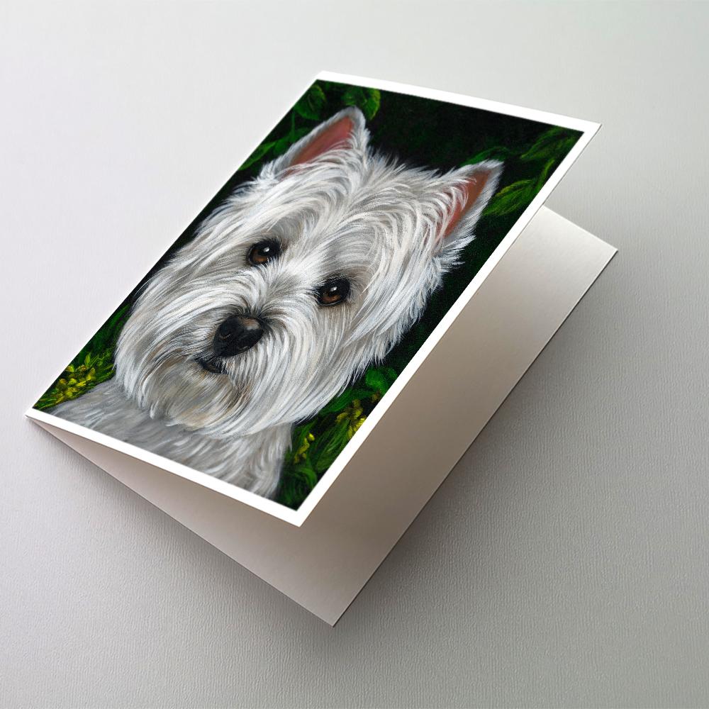 Westie Baby Face Greeting Cards Pack of 8 Blank Cards with Envelopes Whimsical A7 Size 5x7