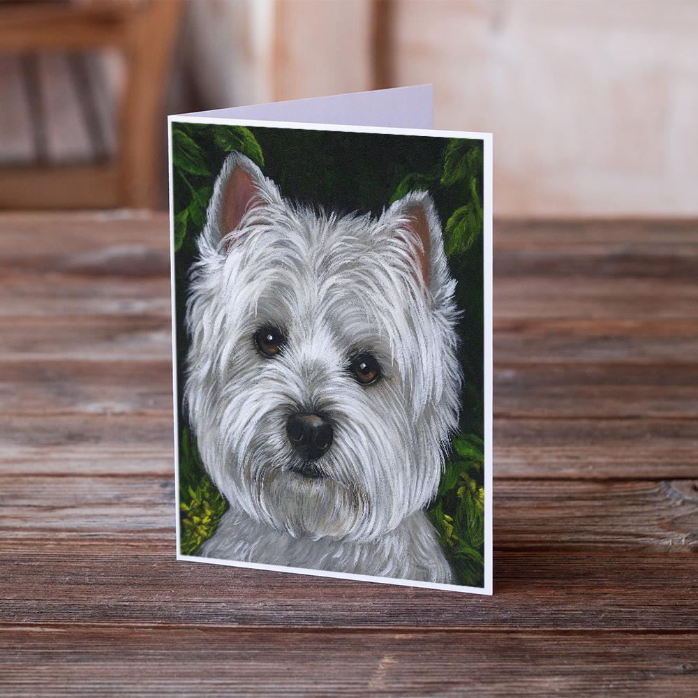 Westie Baby Face Greeting Cards Pack of 8 Blank Cards with Envelopes Whimsical A7 Size 5x7