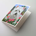 Westie Petunia Greeting Cards Pack of 8 Blank Cards with Envelopes Whimsical A7 Size 5x7