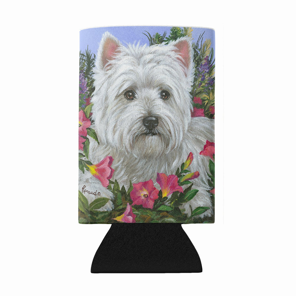 Westie Petunia Wine Bottle Hugger Gift Sleeve for Standard 750 ml Bottles, Insulated Reusable Also Fits Mini Shot & Pint Bottles