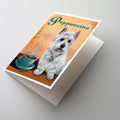 Westie Puppuccino Greeting Cards Pack of 8 Blank Cards with Envelopes Whimsical A7 Size 5x7