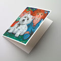 Westie Ragdoll Greeting Cards Pack of 8 Blank Cards with Envelopes Whimsical A7 Size 5x7